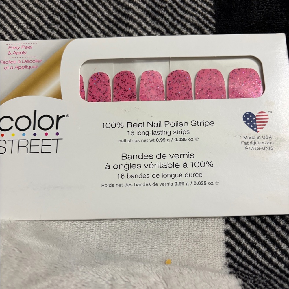 Color Street Pink Nail Polish Strips EXES AND OH’S